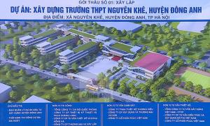 Cận cảnh 1 trong 2 trường THPT mới ở Hà Nội, sẽ thông báo tuyển sinh trong vài ngày tới: Diện tích hơn 25.000m2, được đầu tư hơn 200 tỷ