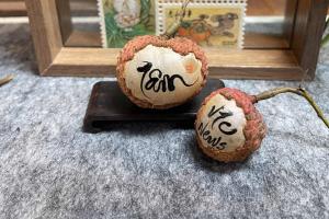 Viết thư pháp trên quả vải thiều, chàng trai gen Z Hà Nội gây sốt mạng