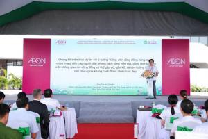 “CHẠM DÒNG VÀM CỎ - GIEO MẦM GẮN KẾT” VỚI LỄ TRỒNG CÂY “CÁNH RỪNG QUÊ HƯƠNG” TẠI AEON TÂN AN