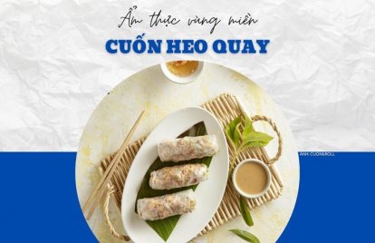 Trưa nay ăn gì: Mới lạ thịt heo quay ăn theo kiểu cuốn