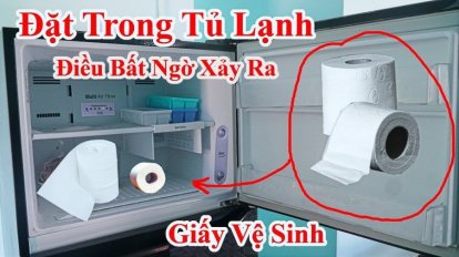 Đặt cuộn giấy vệ sinh vào tủ lạnh: Mẹo hay nhà nào cũng cần ai không biết quá đáng tiếc