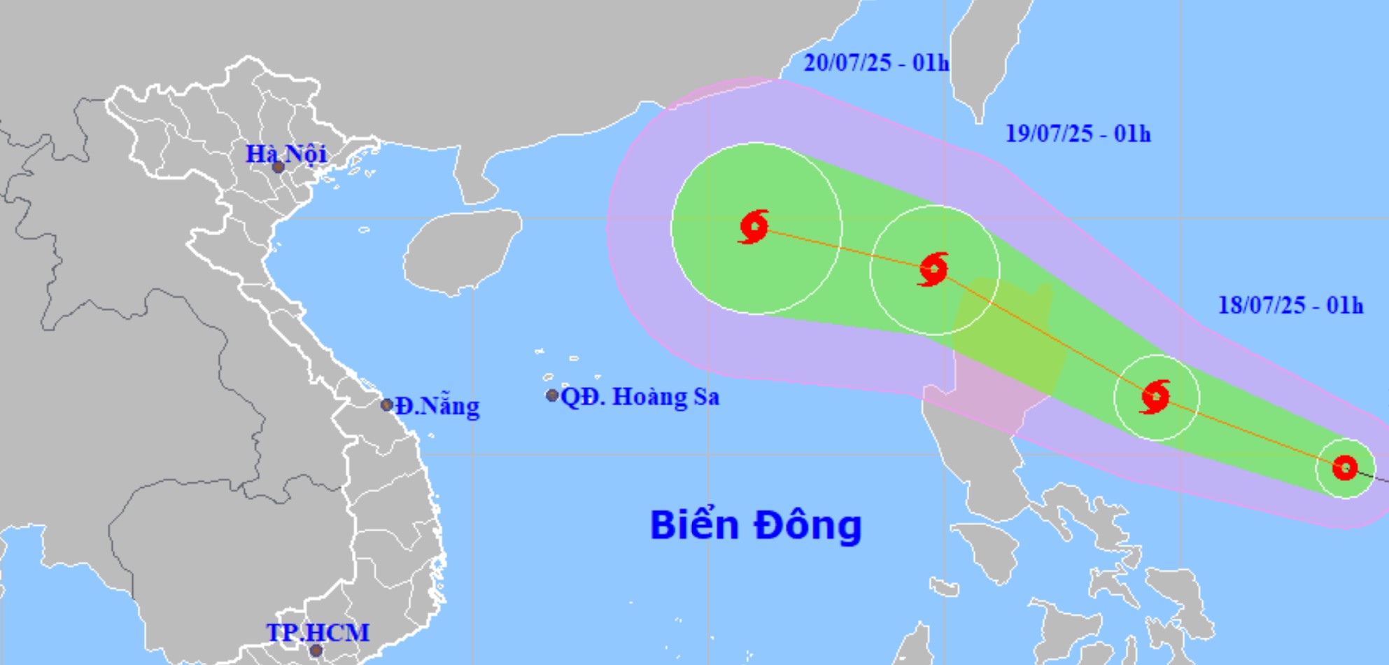 Áp thấp nhiệt đới di chuyển rất nhanh, dự báo thành bão rất mạnh