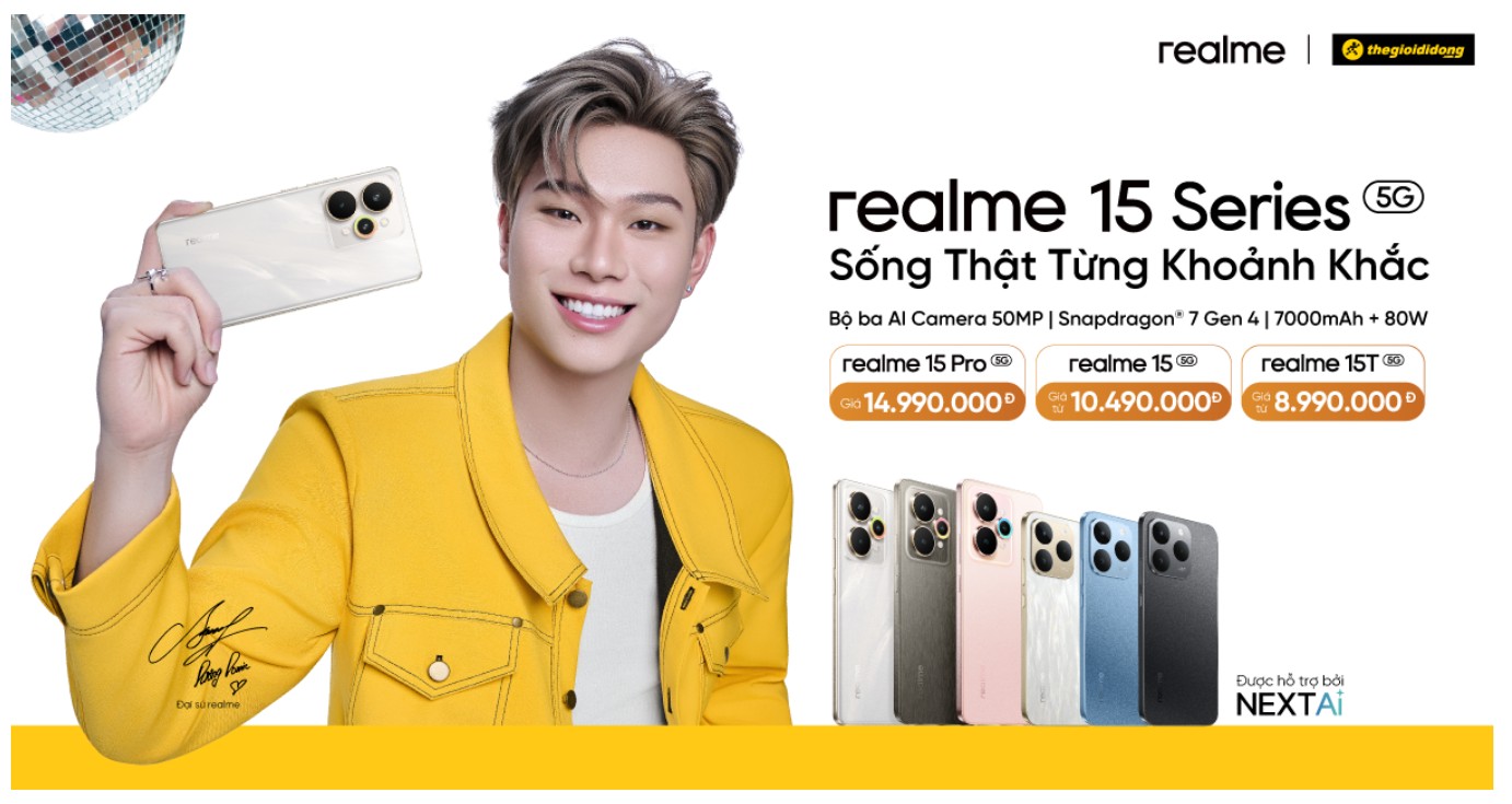 realme 15 Series: “Bậc Thầy AI Tiệc Đêm” đưa công nghệ hình ảnh trên smartphone tầm trung bước vào kỷ nguyên mới