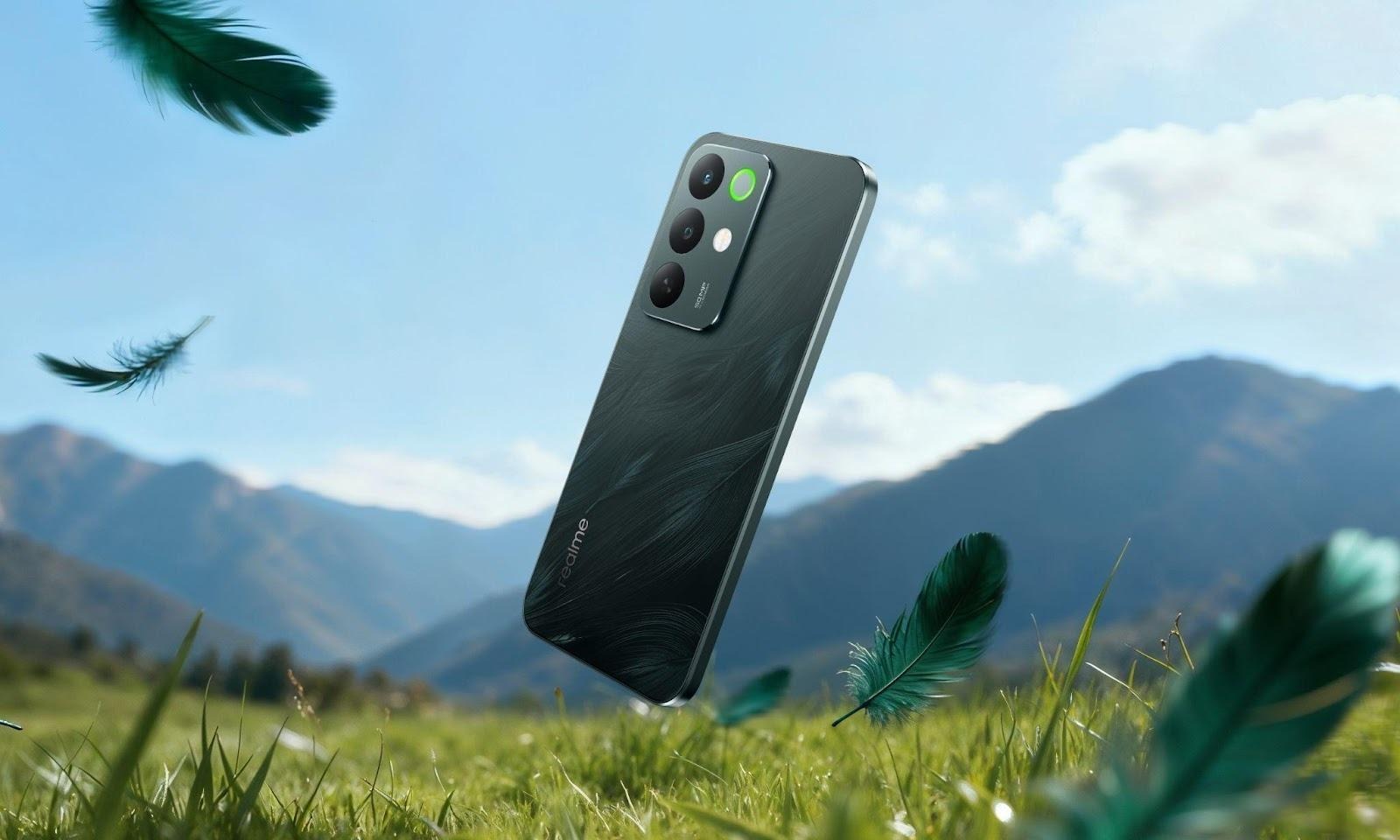 A cell phone floating in the airAI-generated content may be incorrect.