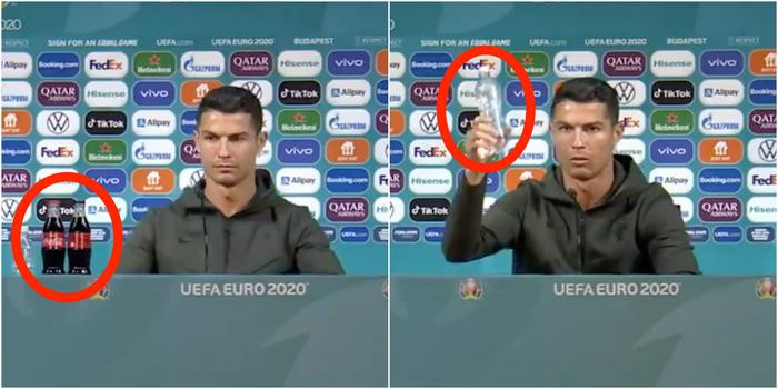 Ronaldo uống nước ngọt có gì mà gây sốc?