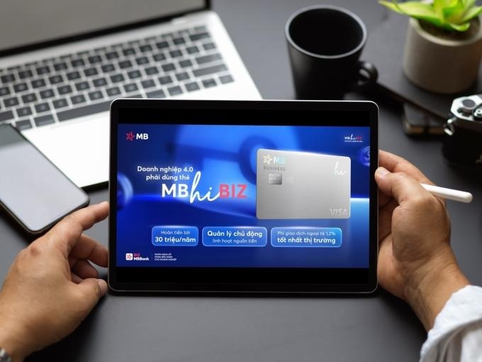 Thẻ MB Hi BIZ gồm nhiều ưu đãi hỗ trợ doanh nghiệp. Ảnh: MB