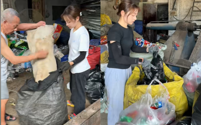 Bất ngờ với cô gái 26 tuổi thu gom đồng nát kiếm 3 triệu / ngày tại Thành Đô