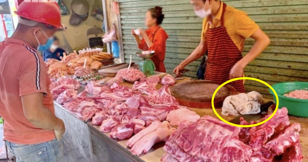 Tại sao người bán thường dùng giẻ lau thịt lợn? Biết được bí mật này tôi đã không bao giờ mua thịt lợn mộ cách mù quáng nữa!