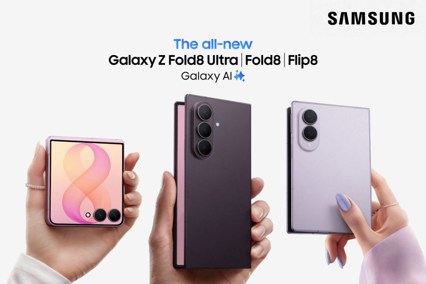 Samsung giới thiệu bộ ba Galaxy Z Fold8 Ultra, Galaxy Z Fold8 và Galaxy Z Flip8, định hình thế hệ Galaxy Gập Chuẩn Mới